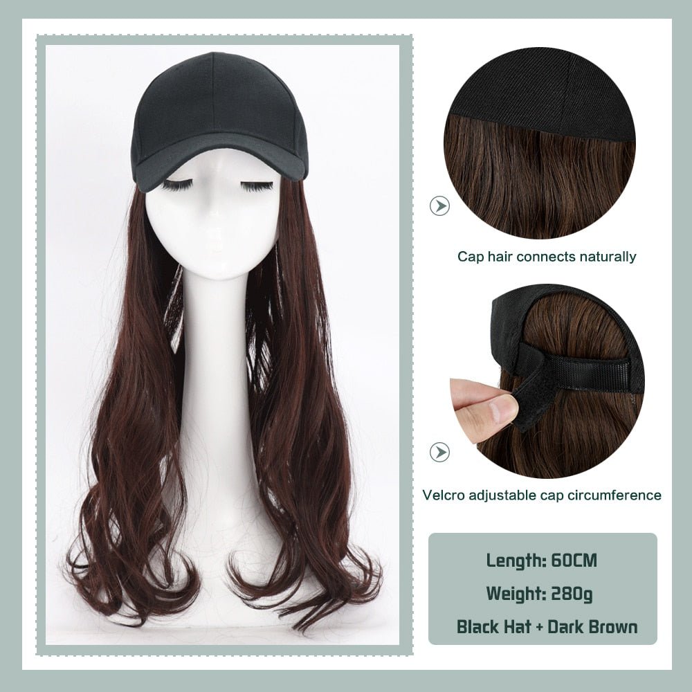 Removable Hair Extension with Adjustable Cap - HairNjoy
