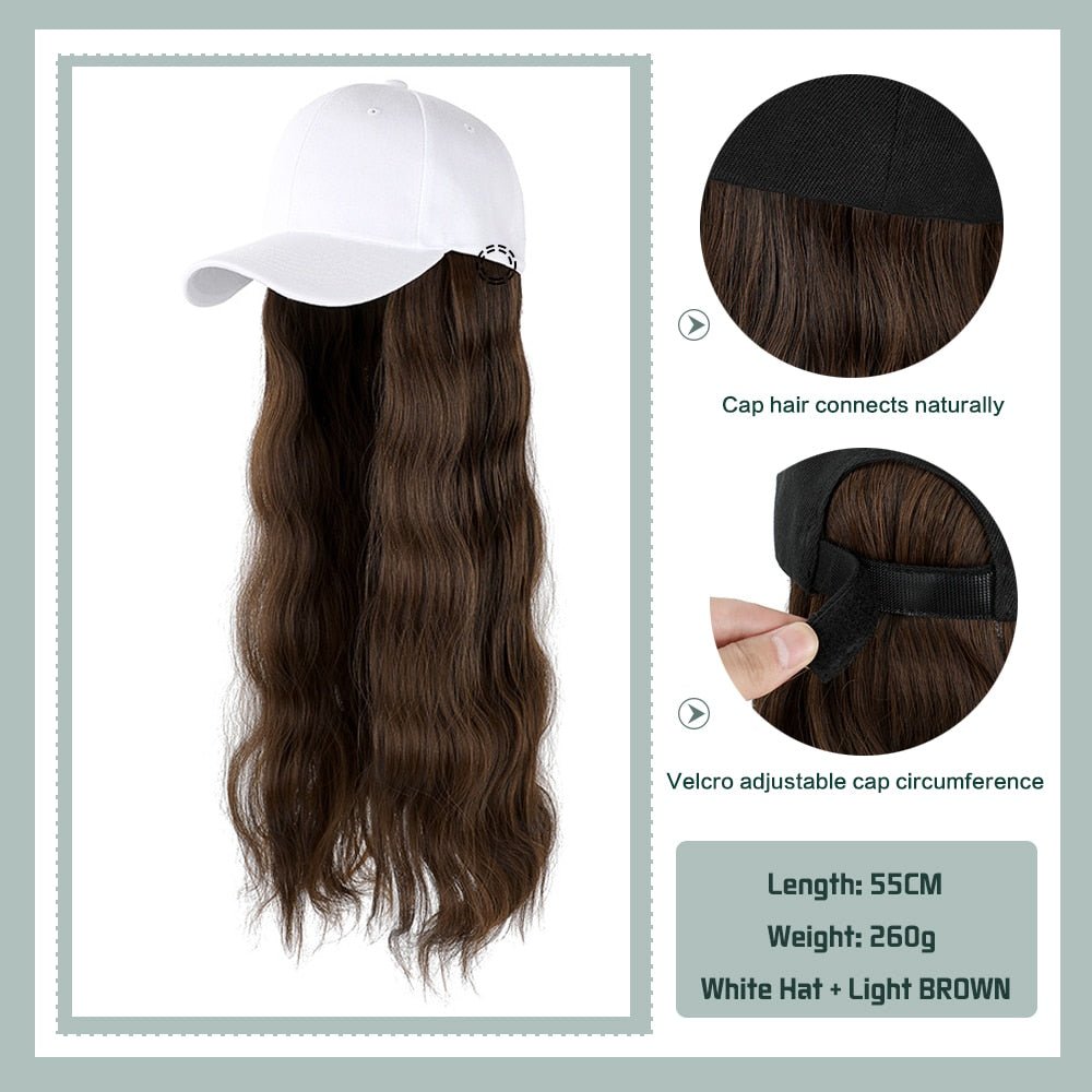 Removable Hair Extension with Adjustable Cap - HairNjoy