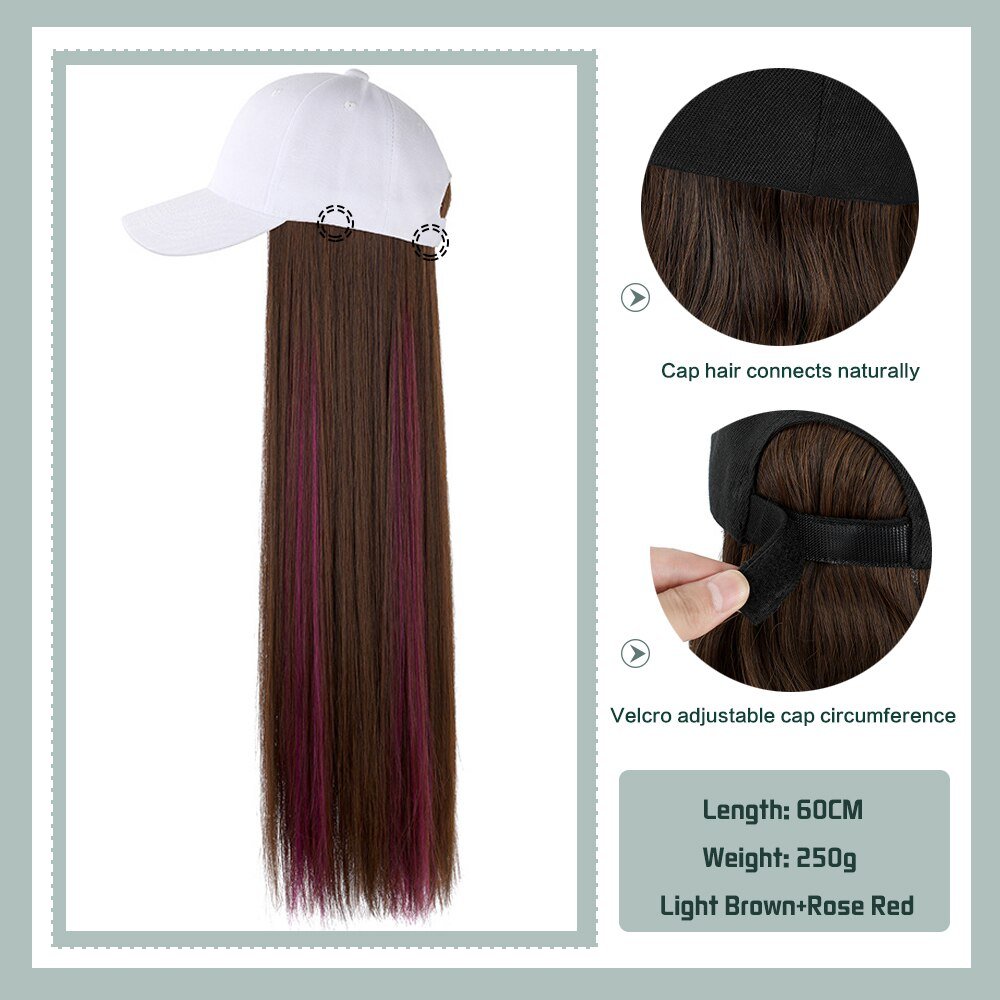 Removable Hair Extension with Adjustable Cap - HairNjoy