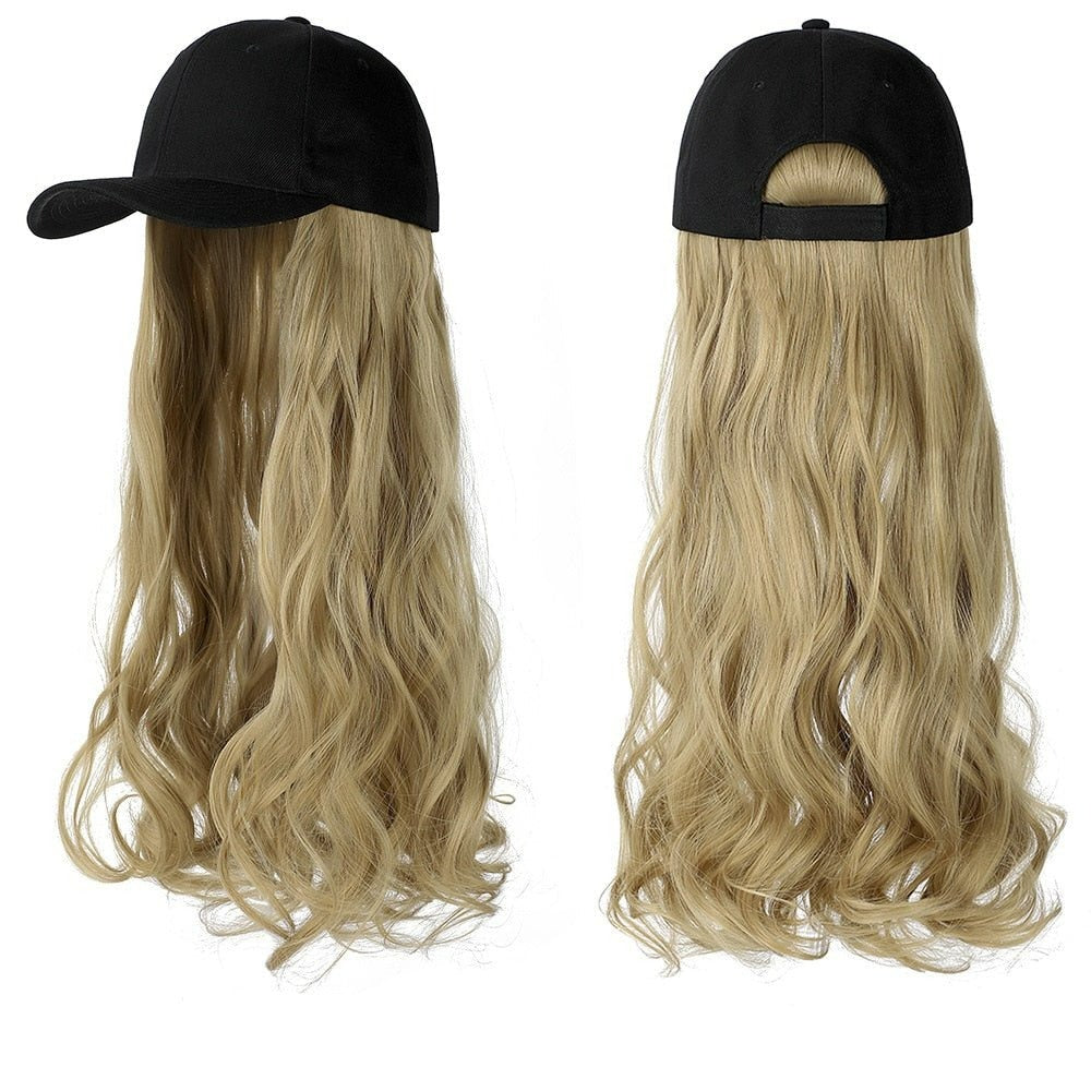 Removable Hair Extension with Baseball Cap - HairNjoy