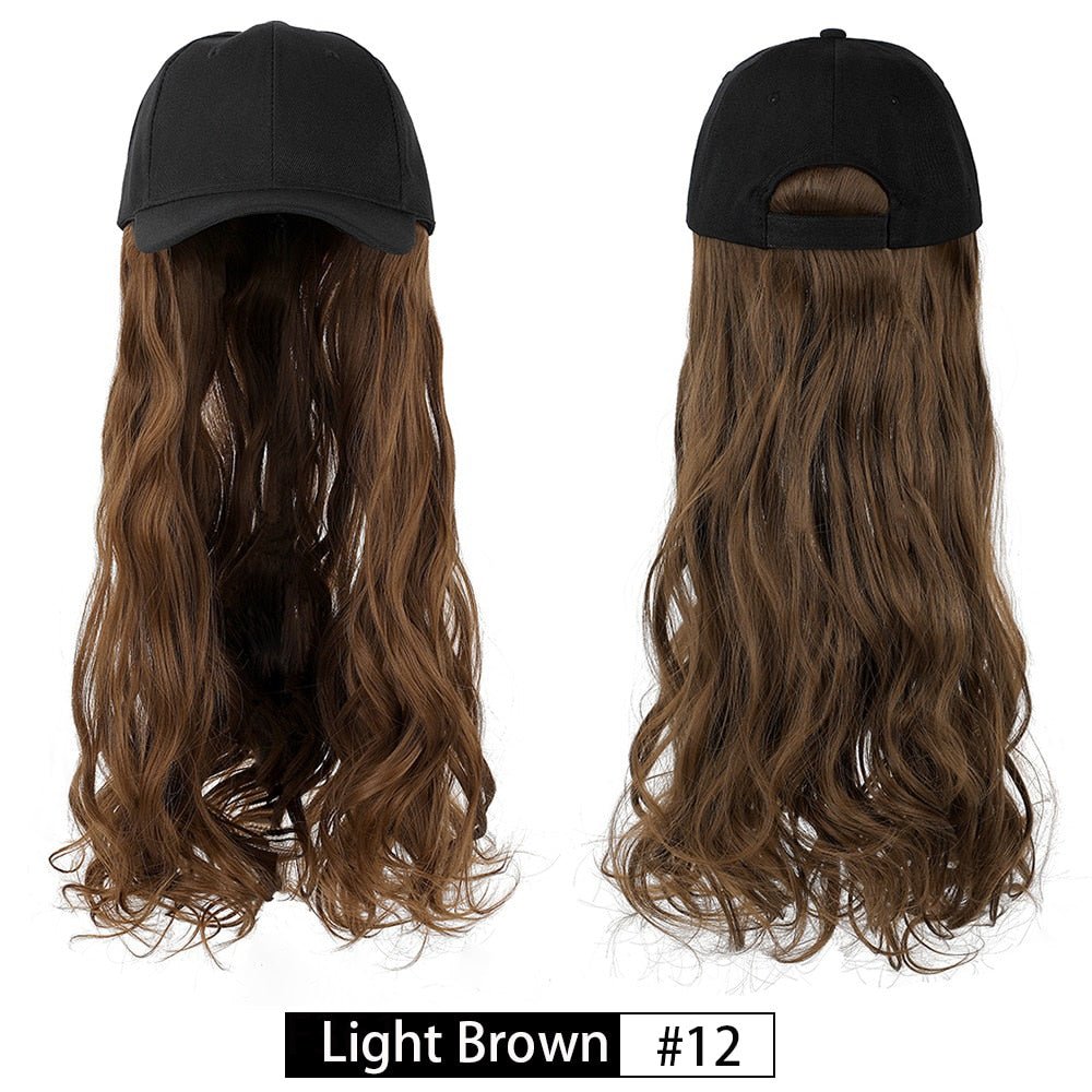Removable Hair Extension with Baseball Cap - HairNjoy