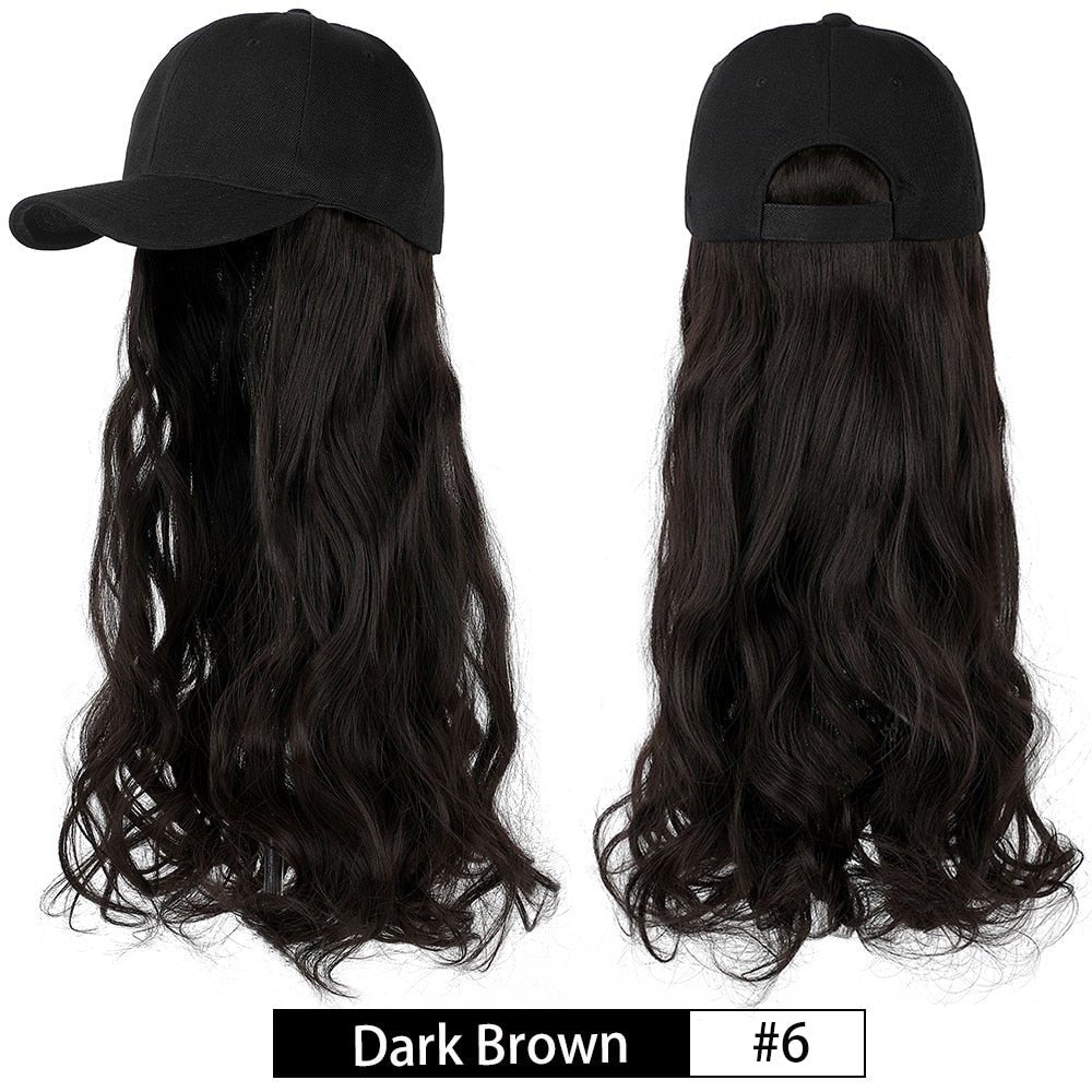 Removable Hair Extension with Baseball Cap - HairNjoy