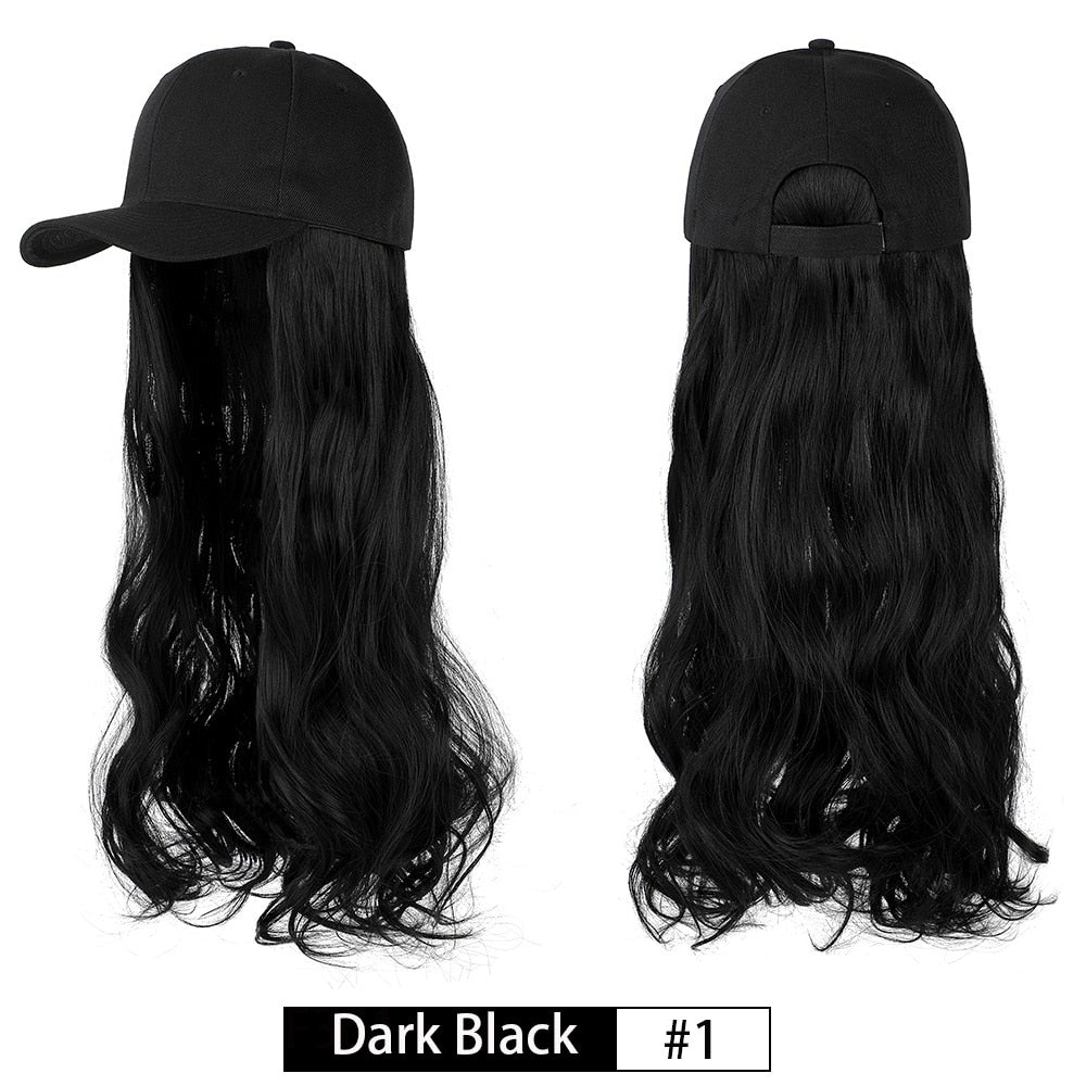 Removable Hair Extension with Baseball Cap - HairNjoy