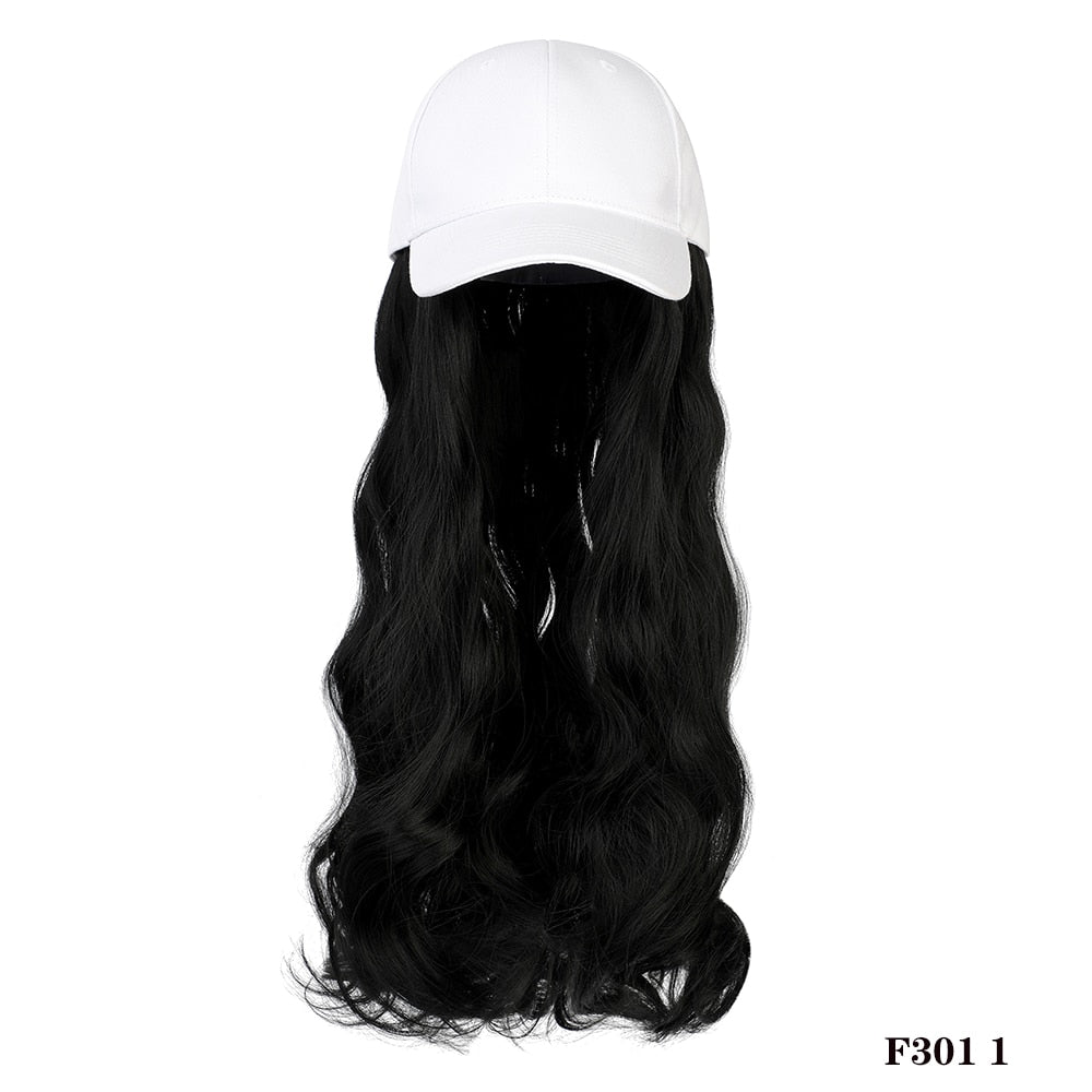 Removable Hair Extension with Baseball Cap - HairNjoy