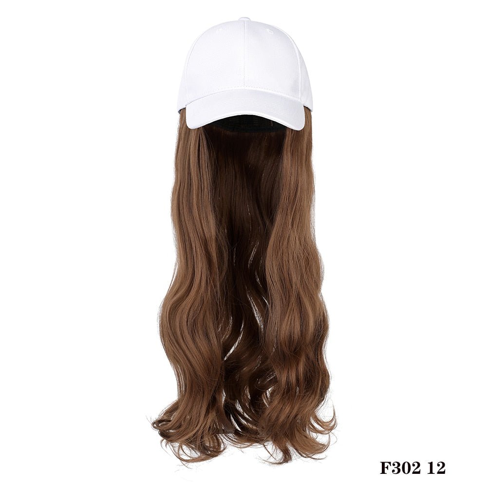 Removable Hair Extension with Baseball Cap - HairNjoy