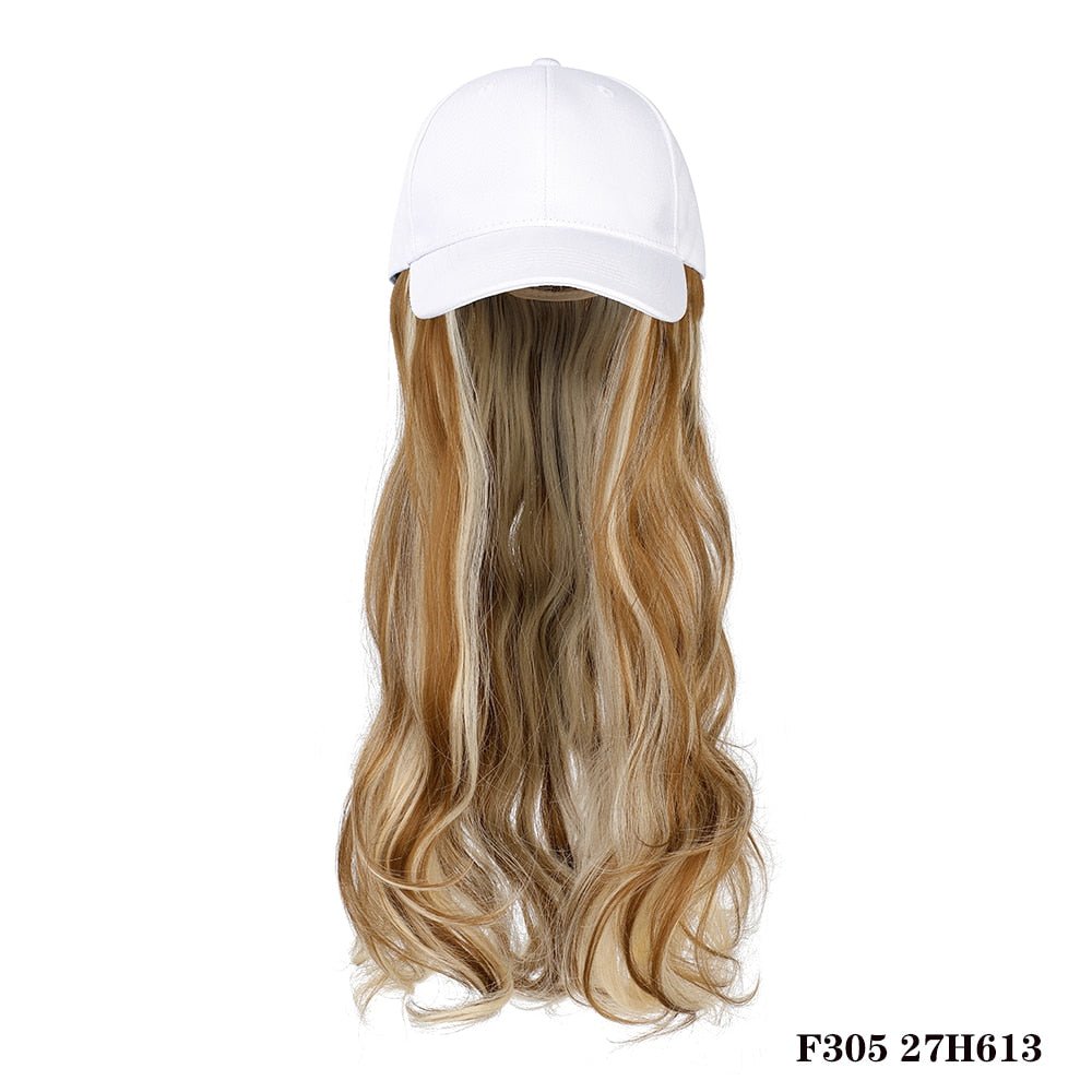 Removable Hair Extension with Baseball Cap - HairNjoy
