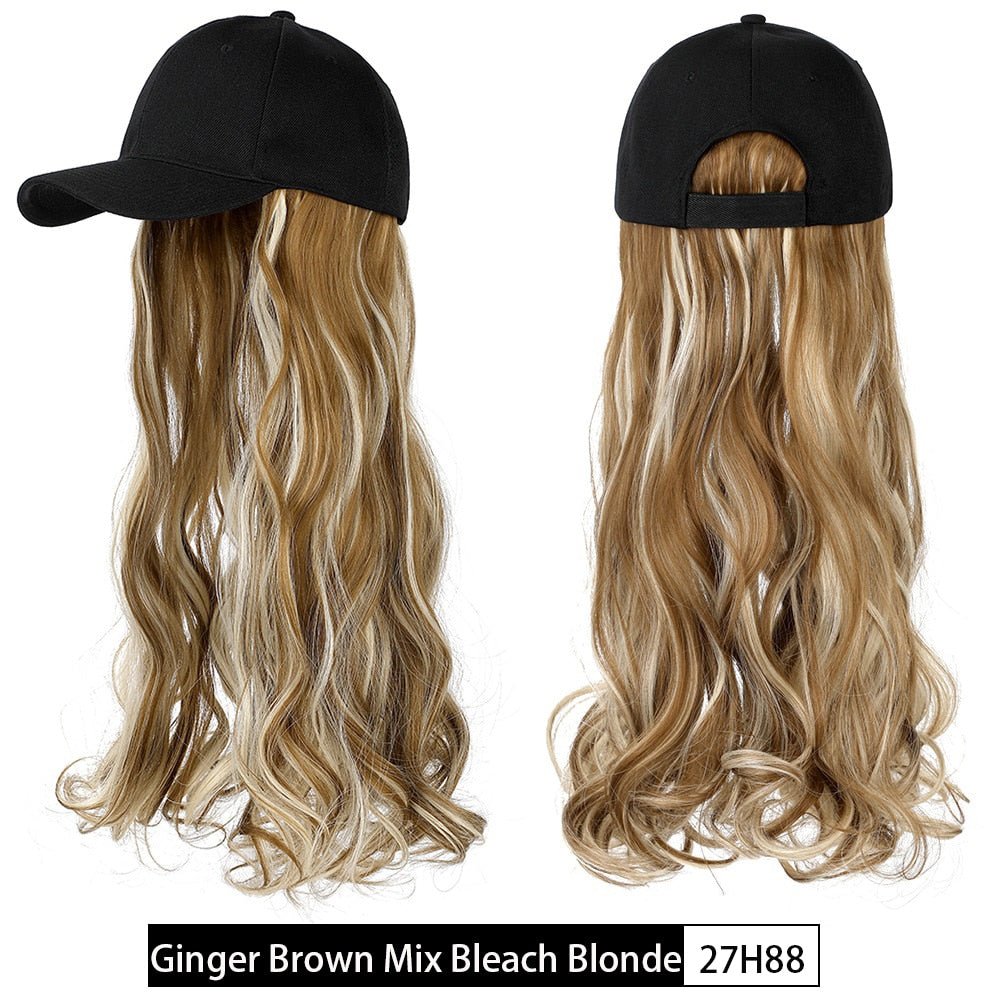 Removable Hair Extension with Baseball Cap - HairNjoy
