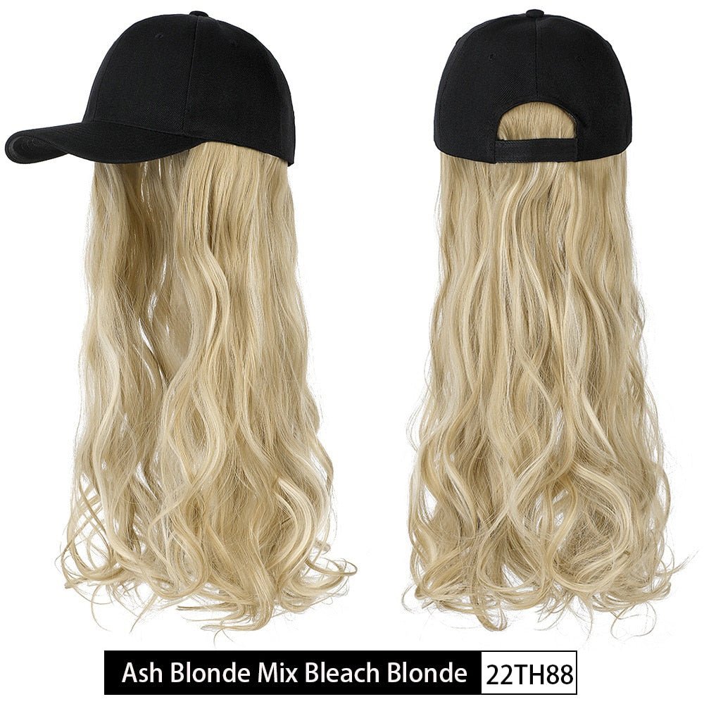 Removable Hair Extension with Baseball Cap - HairNjoy