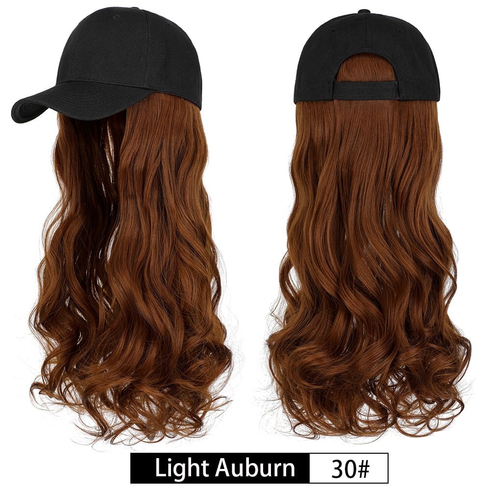 Removable Hair Extension with Baseball Cap - HairNjoy