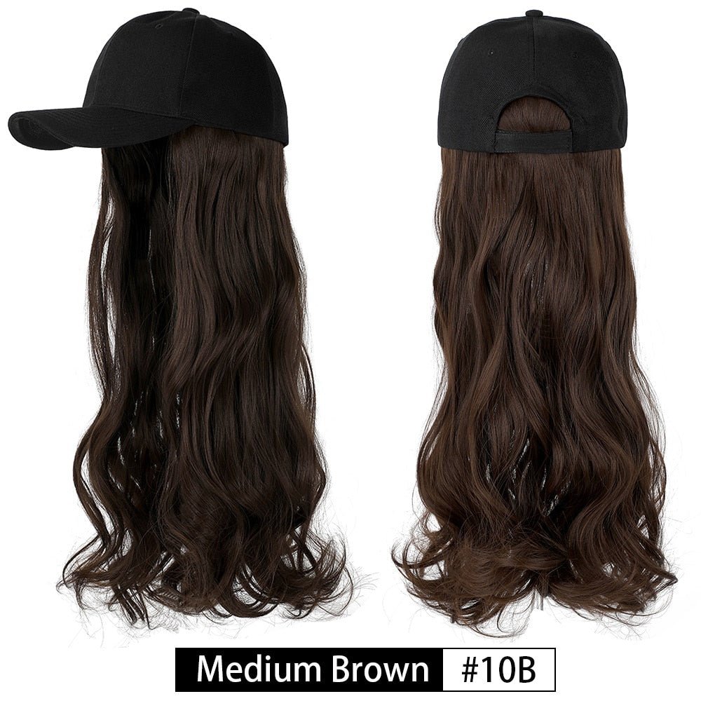 Removable Hair Extension with Baseball Cap - HairNjoy