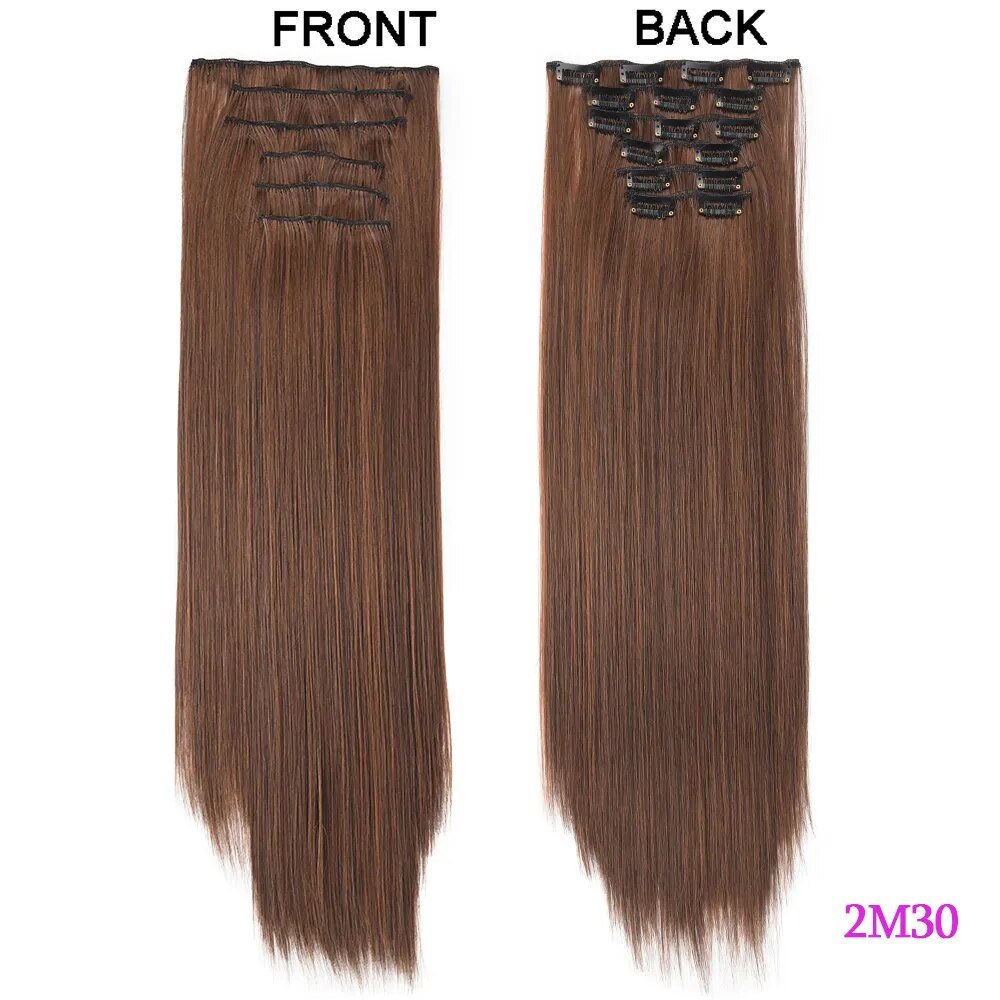 Set Long Curly Clip In Hair Extension - HairNjoy