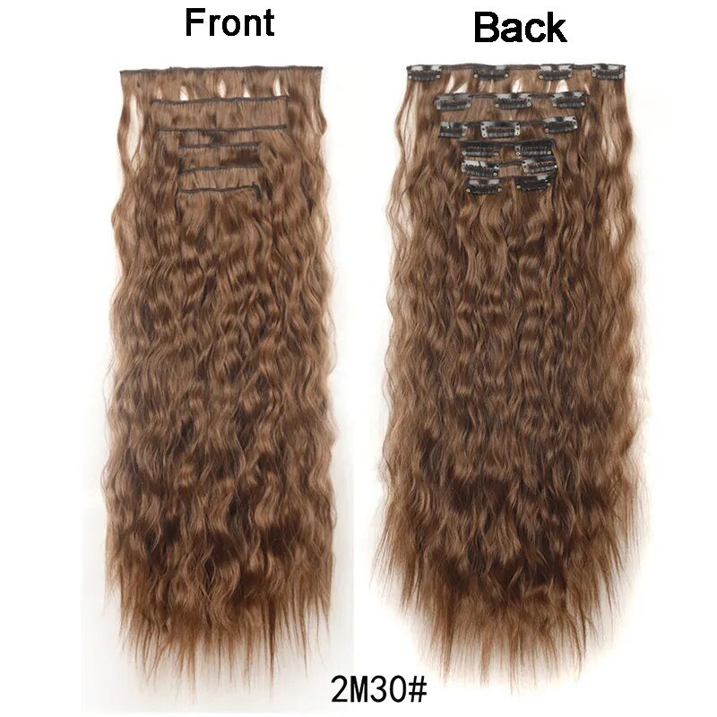 Set Long Curly Clip In Hair Extension - HairNjoy