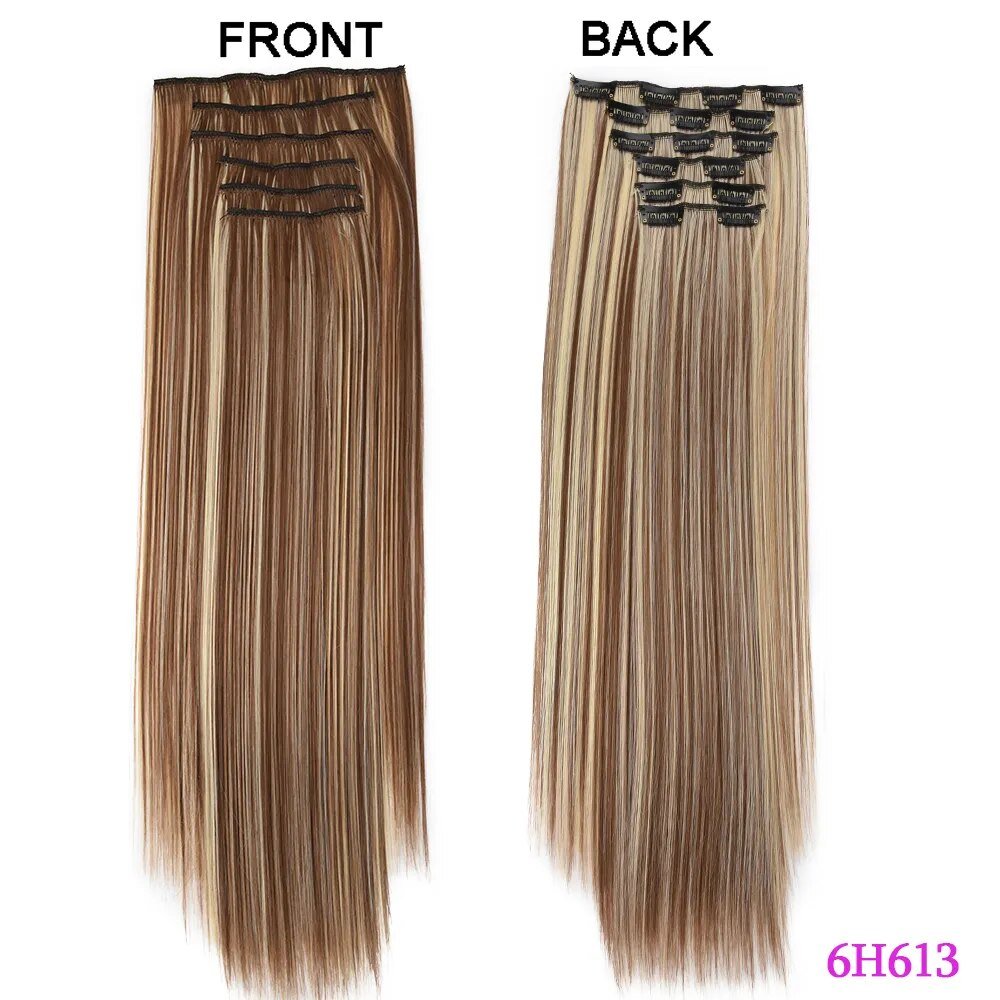 Set Long Curly Clip In Hair Extension - HairNjoy