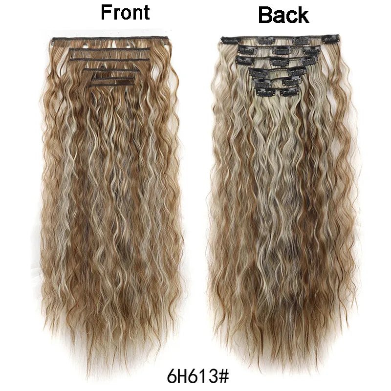 Set Long Curly Clip In Hair Extension - HairNjoy