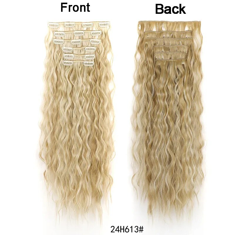 Set Long Curly Clip In Hair Extension - HairNjoy