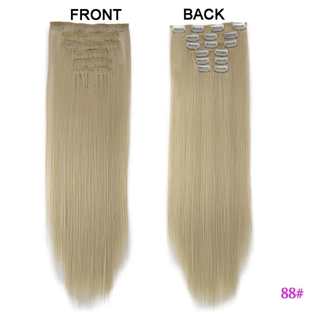 Set Long Curly Clip In Hair Extension - HairNjoy