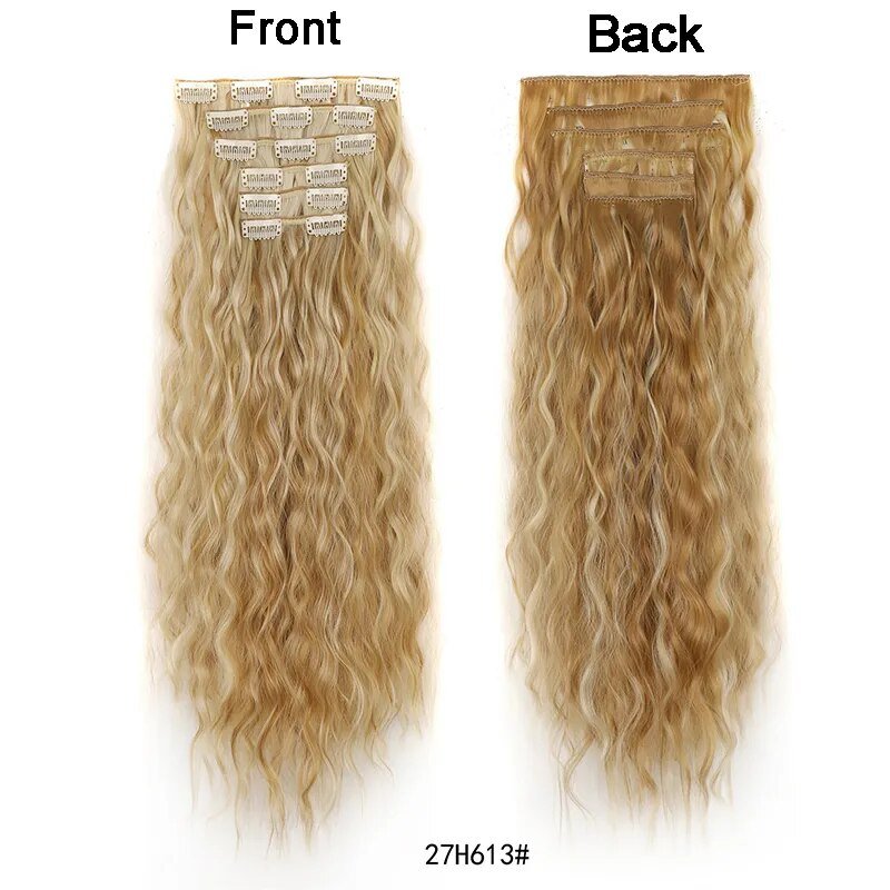 Set Long Curly Clip In Hair Extension - HairNjoy
