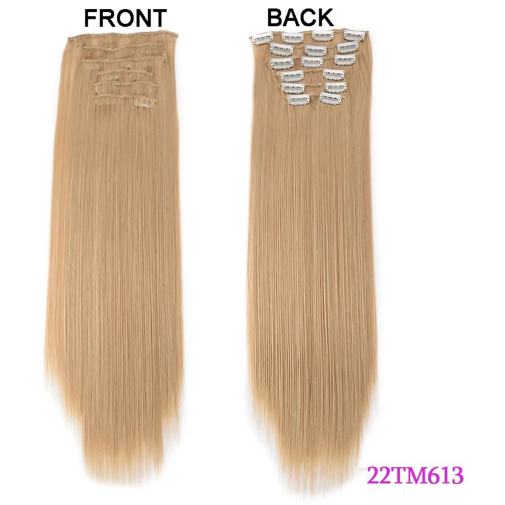 Set Long Curly Clip In Hair Extension - HairNjoy