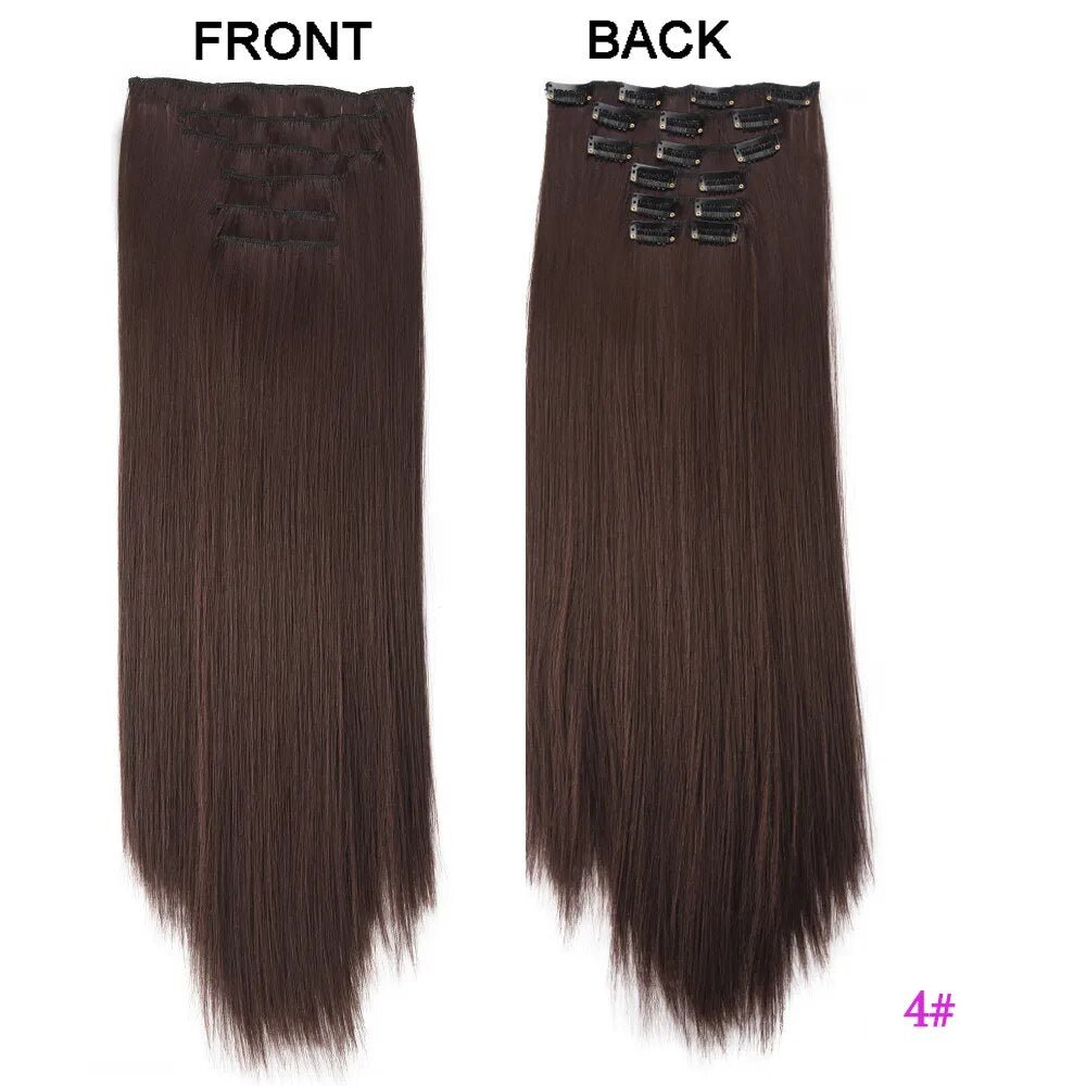 Set Long Curly Clip In Hair Extension - HairNjoy