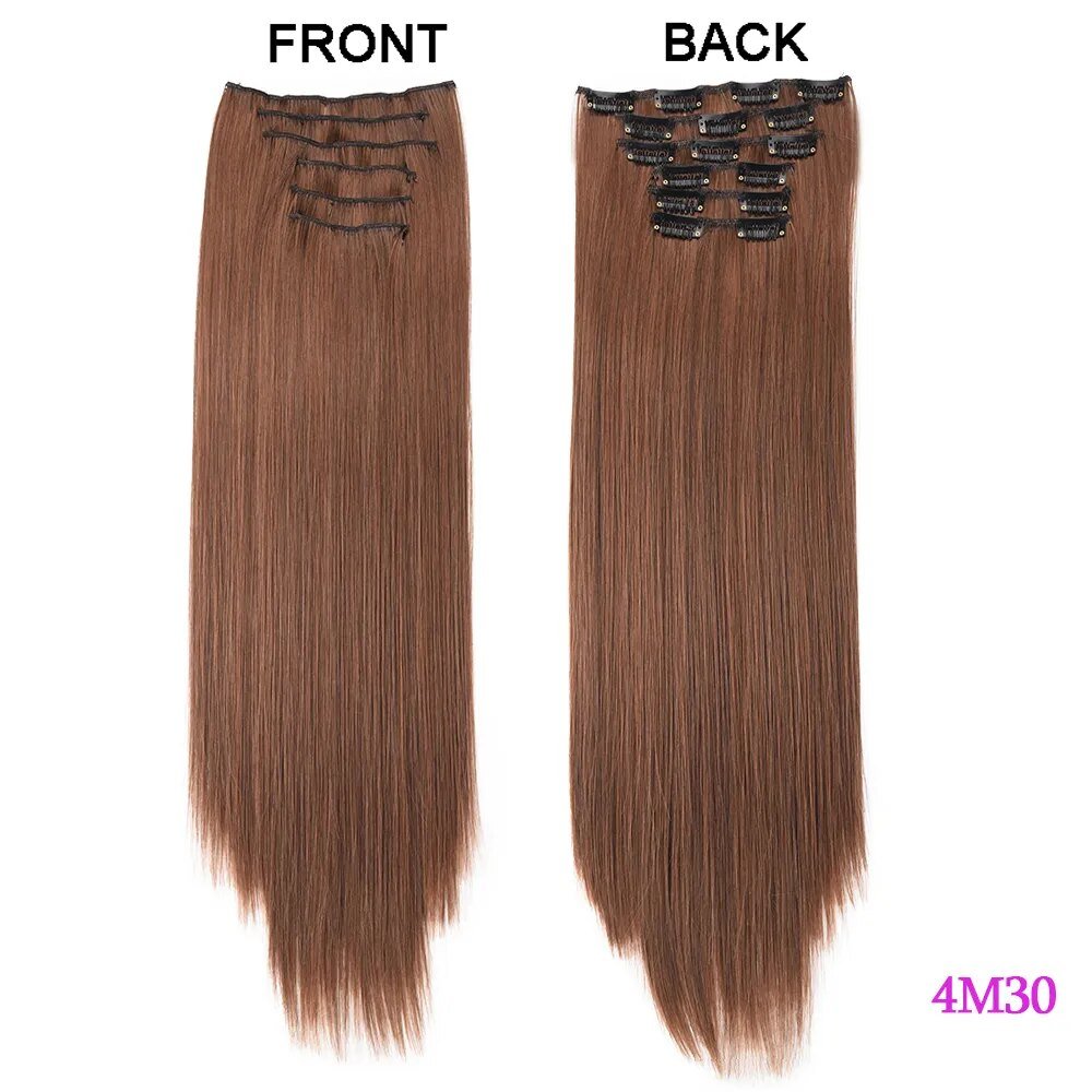 Set Long Curly Clip In Hair Extension - HairNjoy