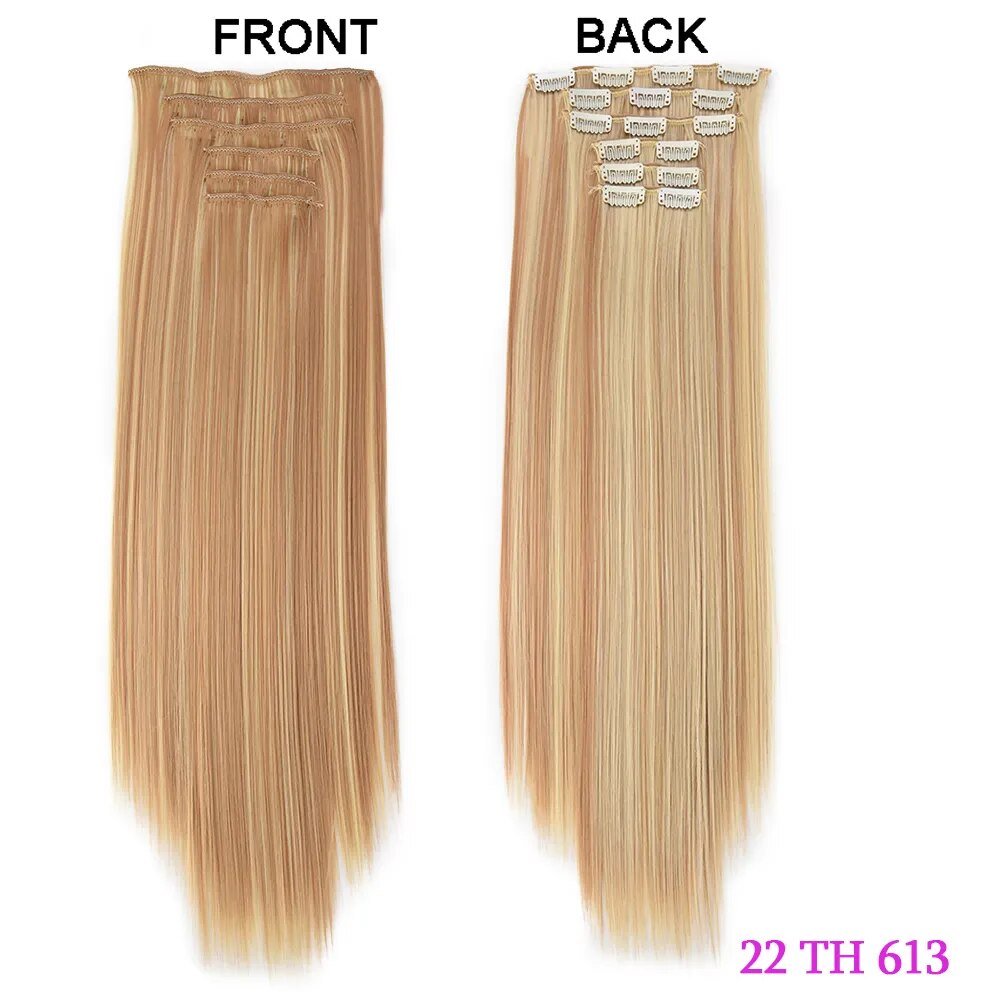 Set Long Curly Clip In Hair Extension - HairNjoy