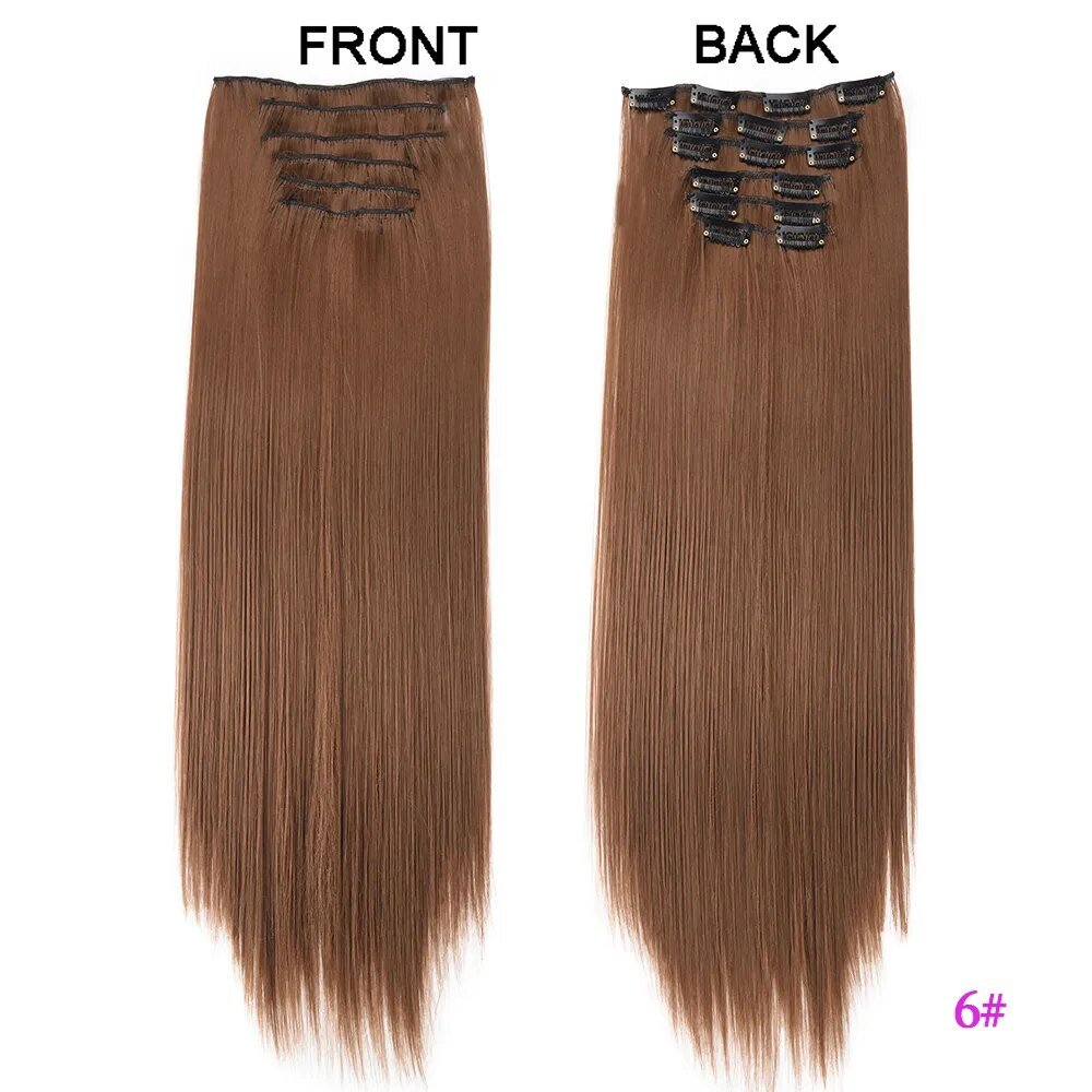 Set Long Curly Clip In Hair Extension - HairNjoy