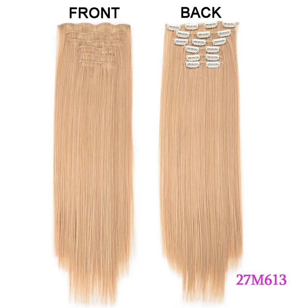 Set Long Curly Clip In Hair Extension - HairNjoy