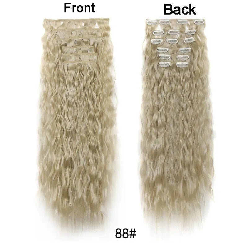 Set Long Curly Clip In Hair Extension - HairNjoy