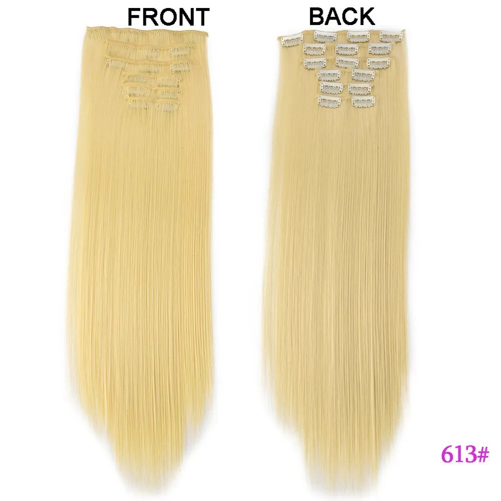 Set Long Curly Clip In Hair Extension - HairNjoy