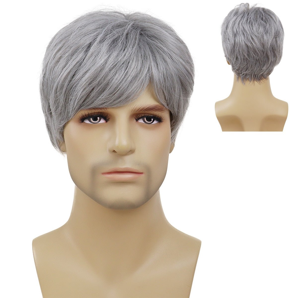 Short Synthetic Men Wig with Bangs - HairNjoy