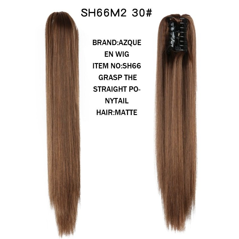 Synthetic Claw Clip in Ponytails - HairNjoy