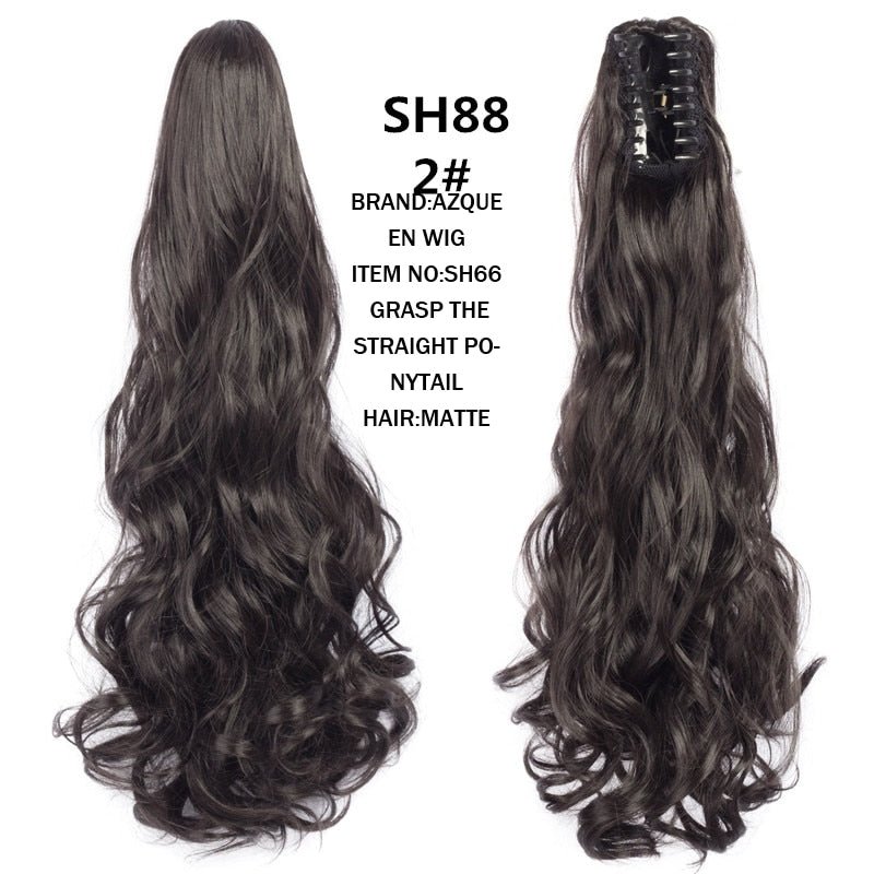 Synthetic Claw Clip in Ponytails - HairNjoy