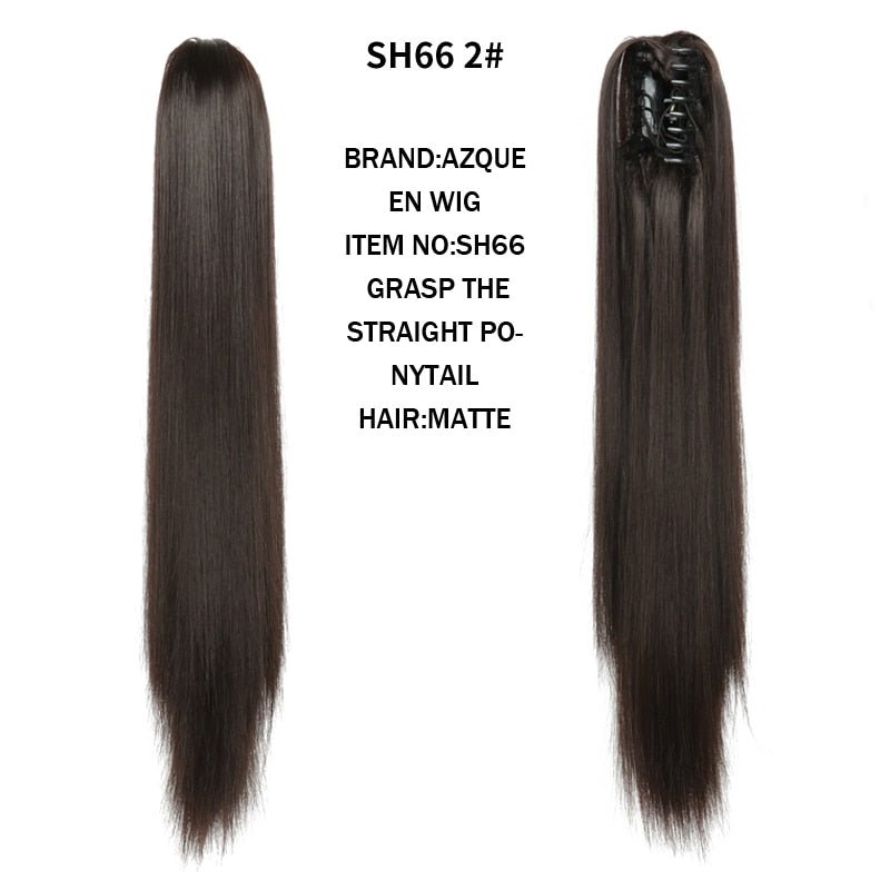 Synthetic Claw Clip in Ponytails - HairNjoy