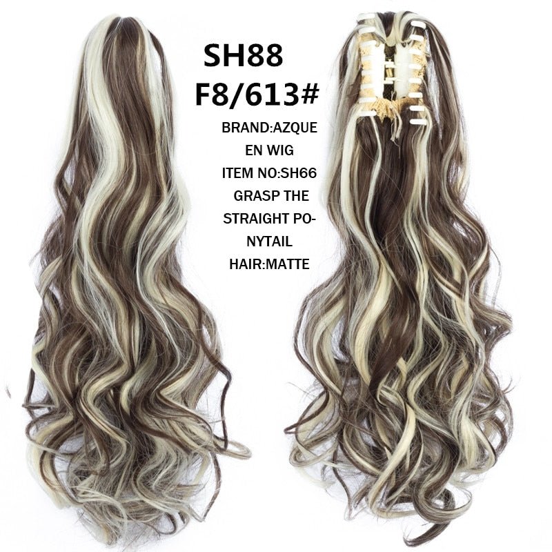 Synthetic Claw Clip in Ponytails - HairNjoy