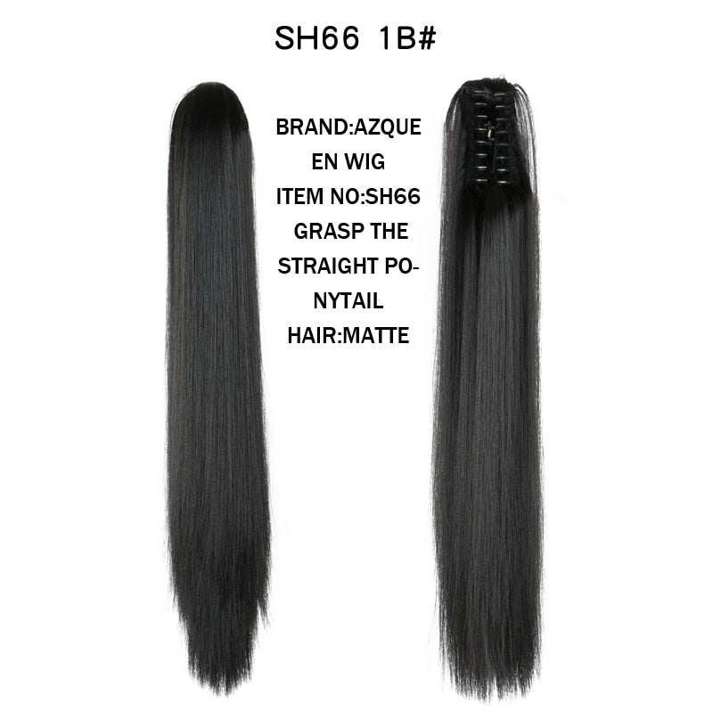 Synthetic Claw Clip in Ponytails - HairNjoy