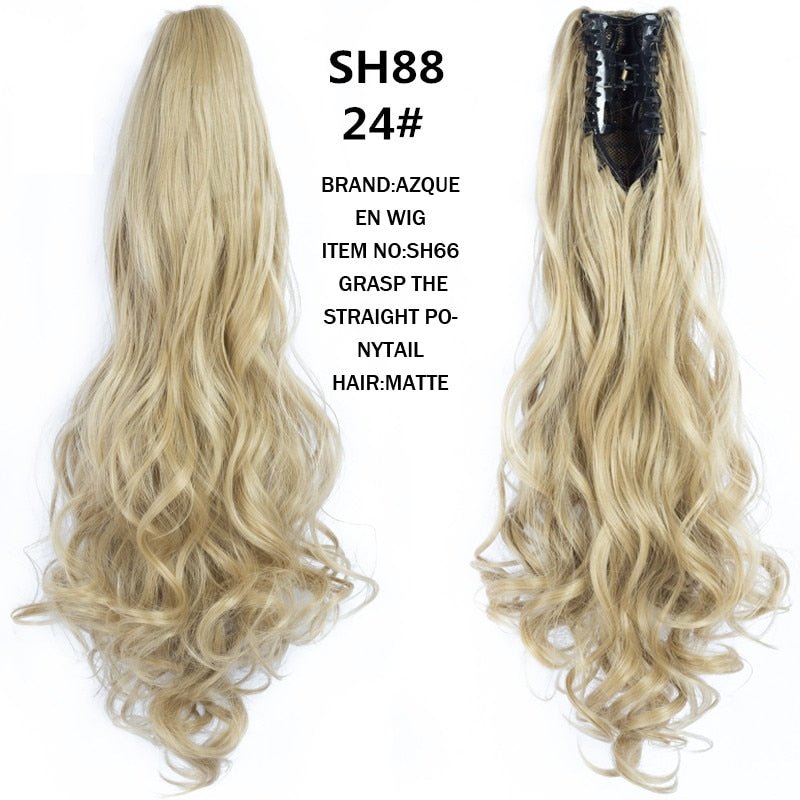 Synthetic Claw Clip in Ponytails - HairNjoy