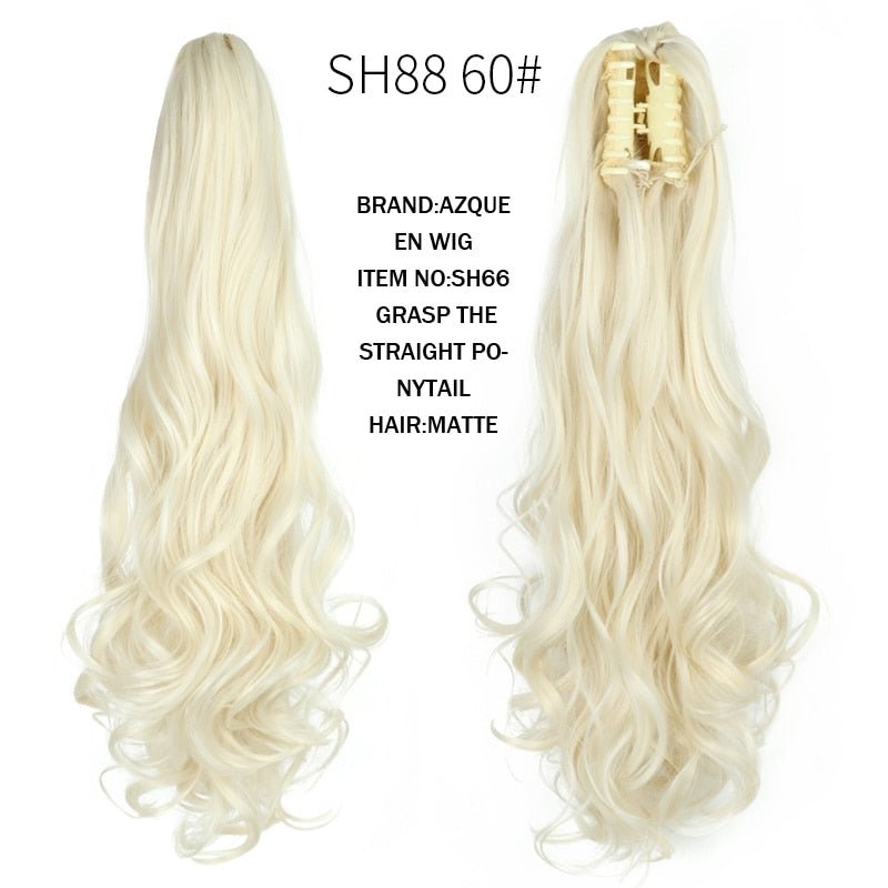 Synthetic Claw Clip in Ponytails - HairNjoy