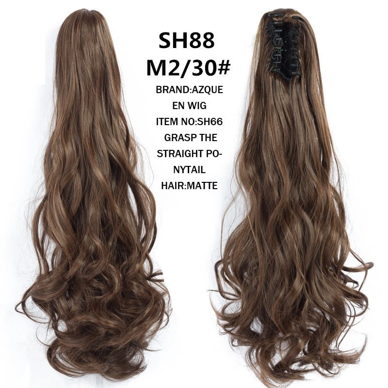 Synthetic Claw Clip in Ponytails - HairNjoy