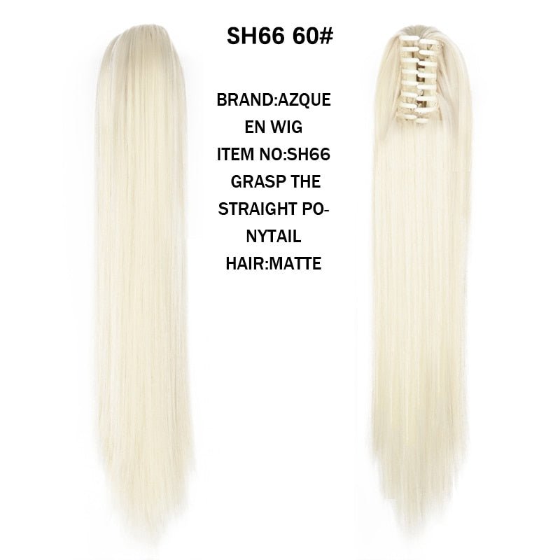Synthetic Claw Clip in Ponytails - HairNjoy