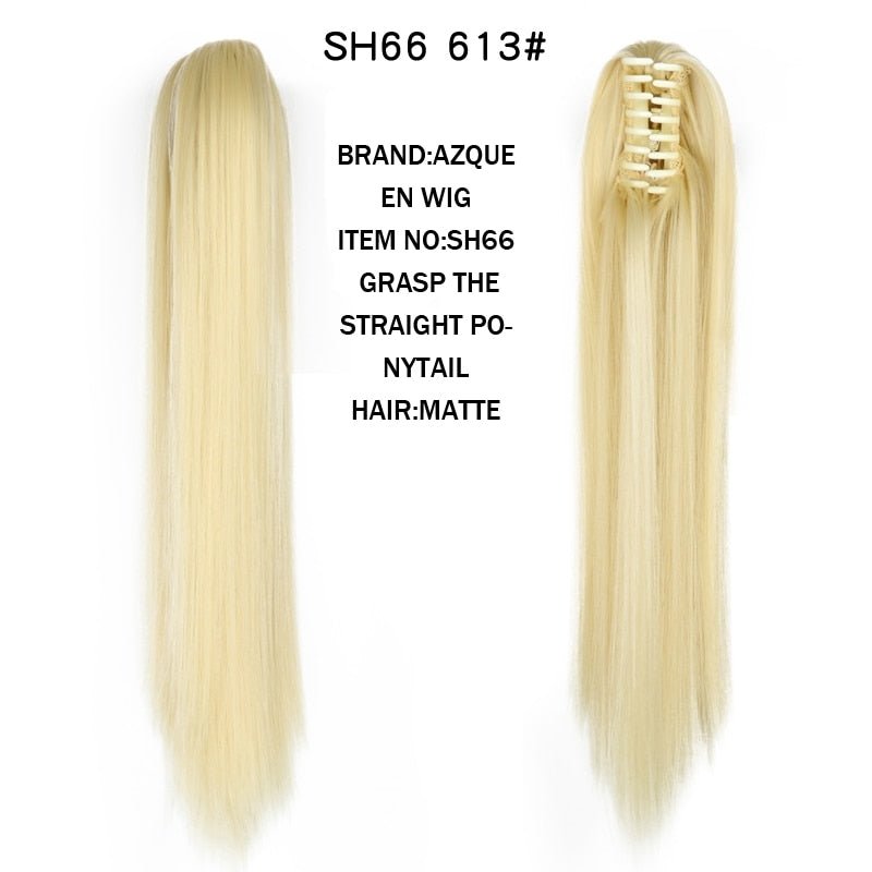 Synthetic Claw Clip in Ponytails - HairNjoy