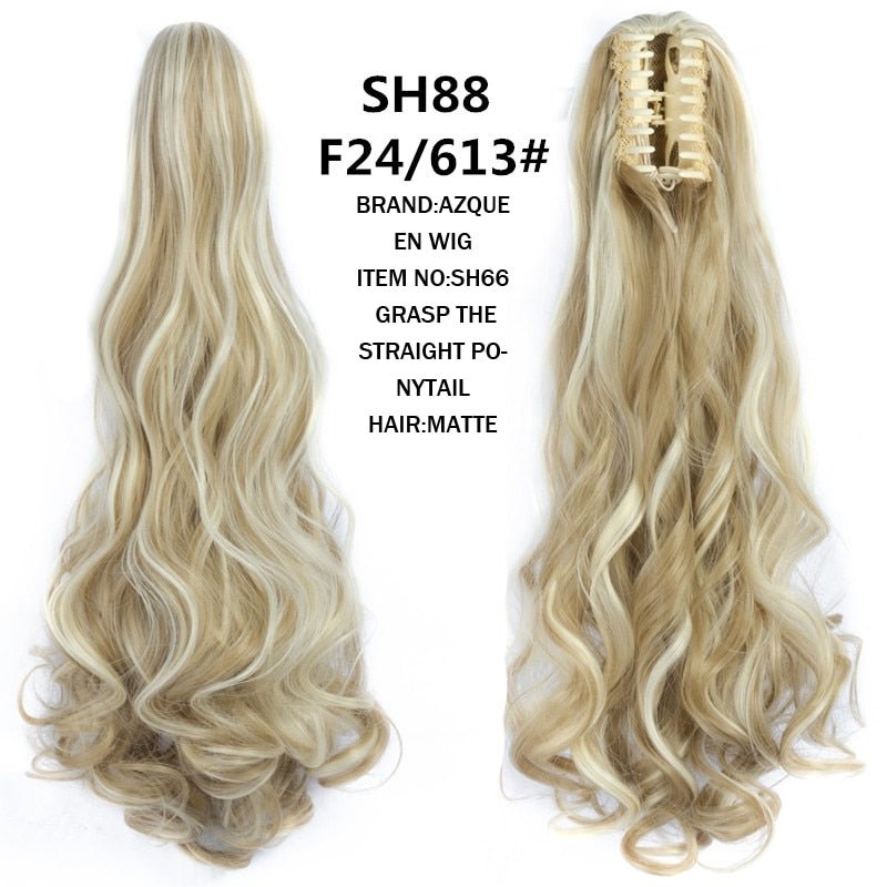 Synthetic Claw Clip in Ponytails - HairNjoy