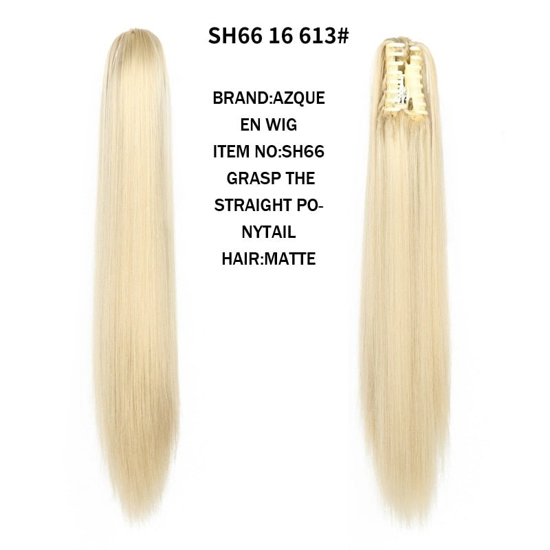 Synthetic Claw Clip in Ponytails - HairNjoy