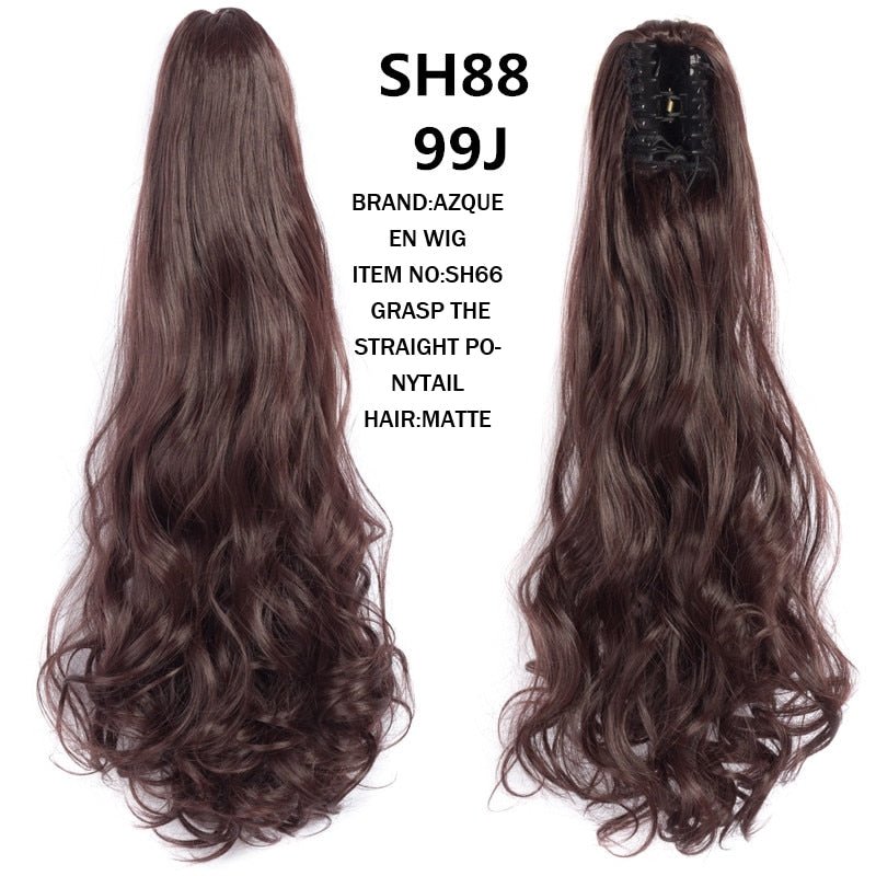 Synthetic Claw Clip in Ponytails - HairNjoy