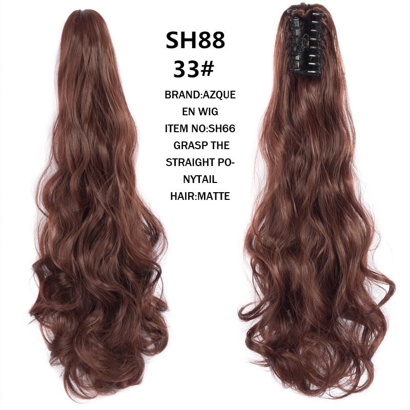 Synthetic Claw Clip in Ponytails - HairNjoy