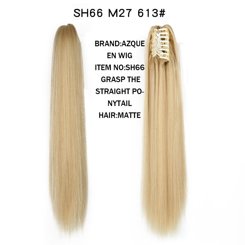 Synthetic Claw Clip in Ponytails - HairNjoy
