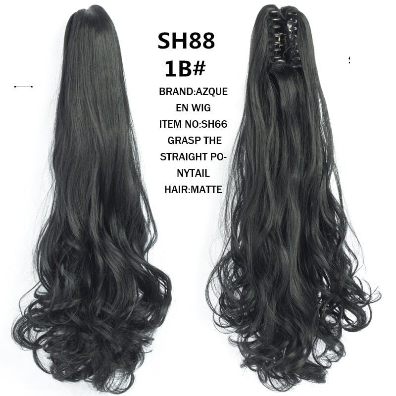 Synthetic Claw Clip in Ponytails - HairNjoy