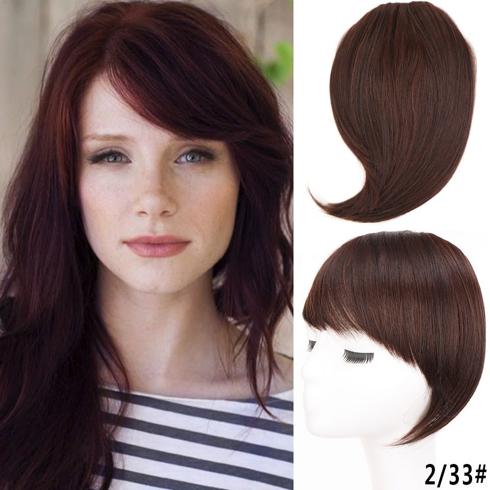 Synthetic Fringe Clip in Side Bangs Hair Extensions - HairNjoy