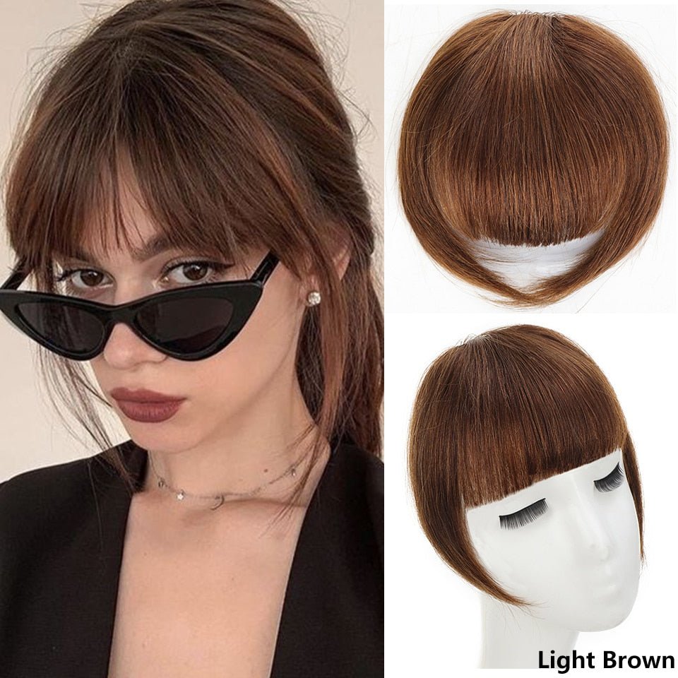 Synthetic Fringe Clip in Side Bangs Hair Extensions - HairNjoy