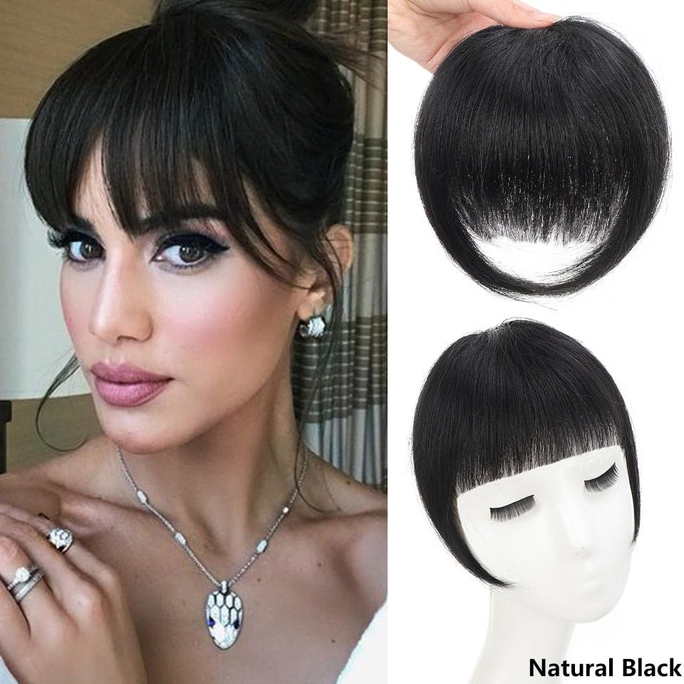 Synthetic Fringe Clip in Side Bangs Hair Extensions - HairNjoy