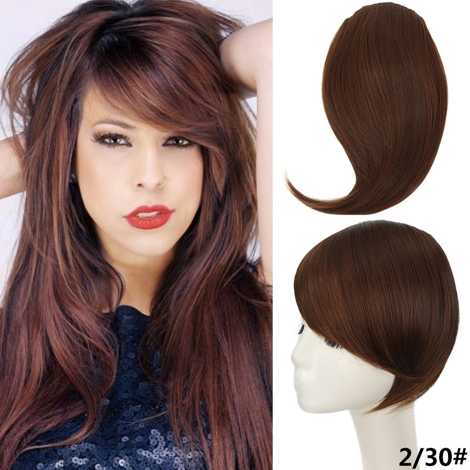 Synthetic Fringe Clip in Side Bangs Hair Extensions - HairNjoy